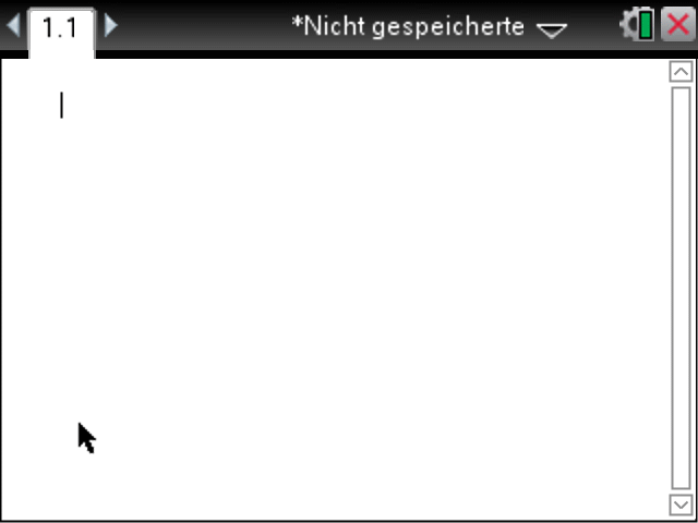 Bildschirm ti-Nspire CX